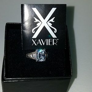 Xavier Estate CZ & Sterling Engagement Ring sz 6